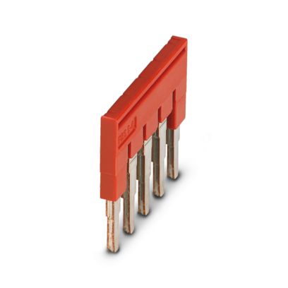 Puente enchufable, paso: 6,2 mm, número de polos: 5, corriente nominal: 32 A, color: rojo