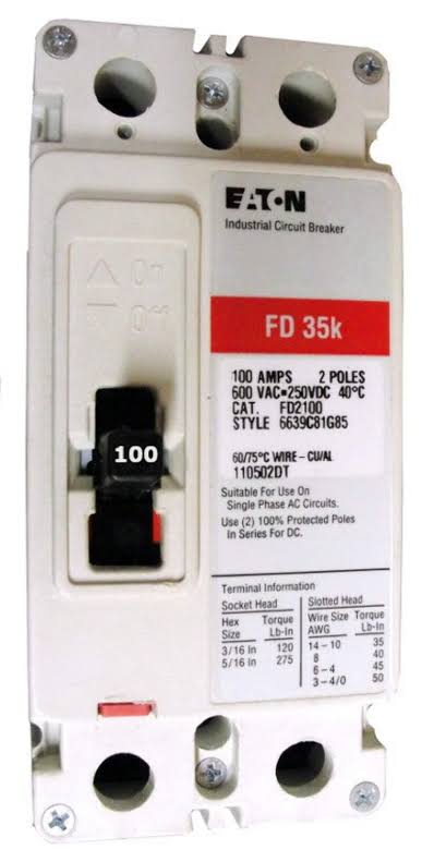 Breaker 2P Serie C 100A Eaton