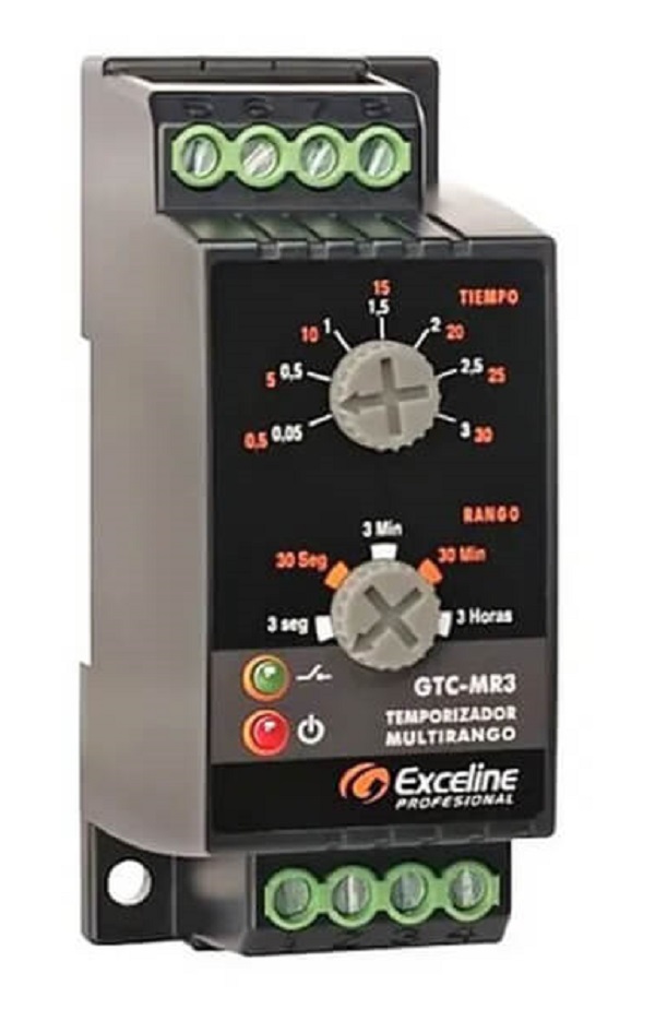 Temporizador electrónico.120 / 220 V. salida de 3.5 A6 s / 60 s / 6 min 60 min / 6 hrs