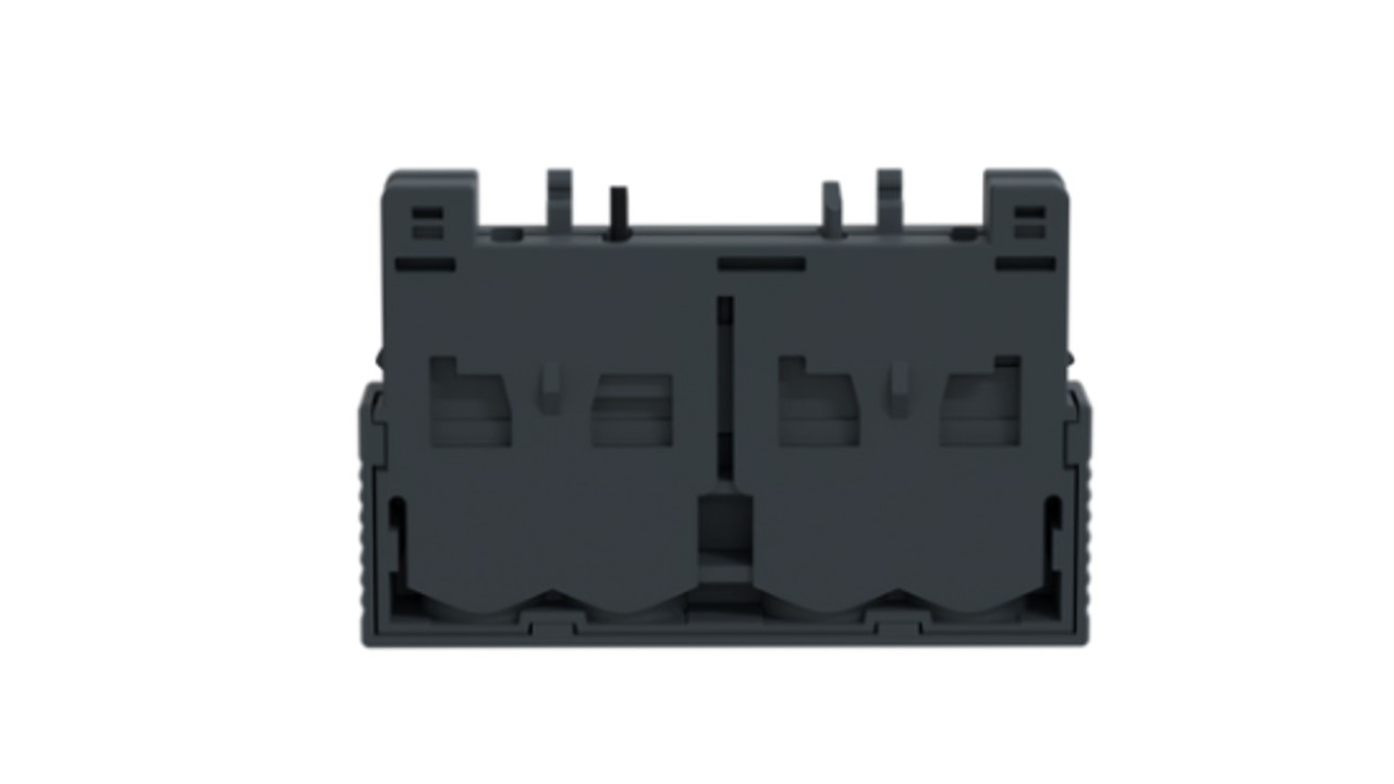 Bloque de contactos auxiliares frontal instantáneos 1NA+1NC. para operar hasta 2A/240V AC y 1A/60V DC