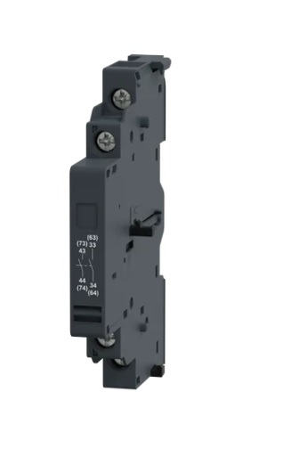 Bloque de contactos auxiliares Lateral izquierdo instantáneos 2NA. para operar hasta 6A/690Vac y 6A/240Vdc