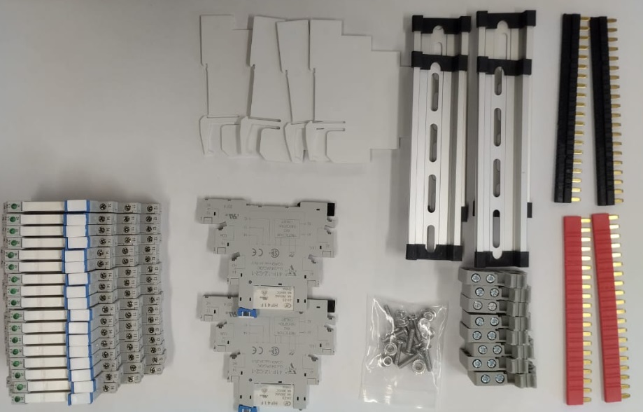 rele de potencia miniatura dc24v hf41f/24-z5 1no 1nc 6a spdt con indicador led con base de enchufe 41f-1z-c2 con riel din certificacion ul