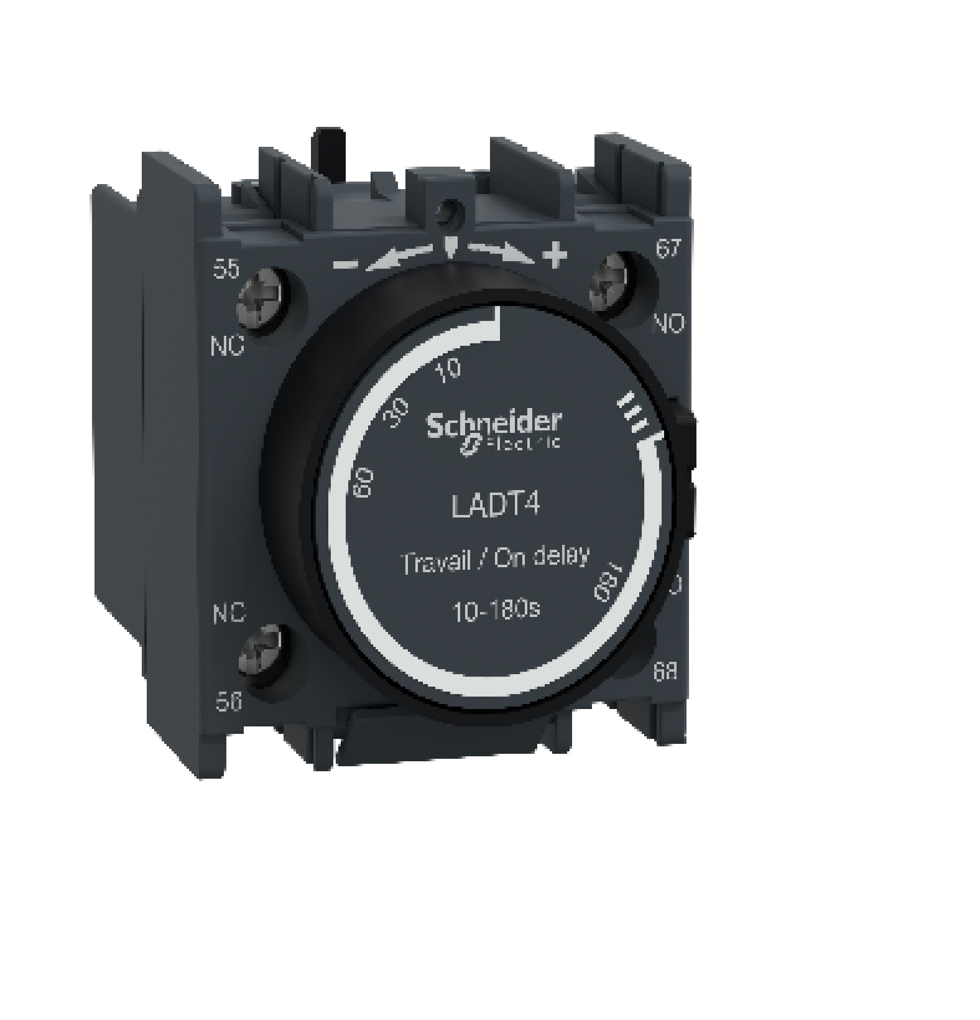 Contacto auxiliar Tesys D 1NA+1NC. al trabajo. regulación 10-180s