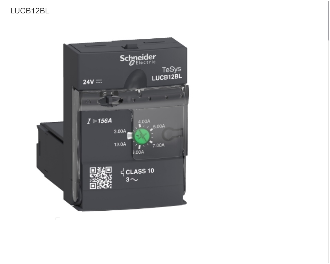 Unidad de control Tesys Ultra.3-12A.3P. clase 10. 24Vdc