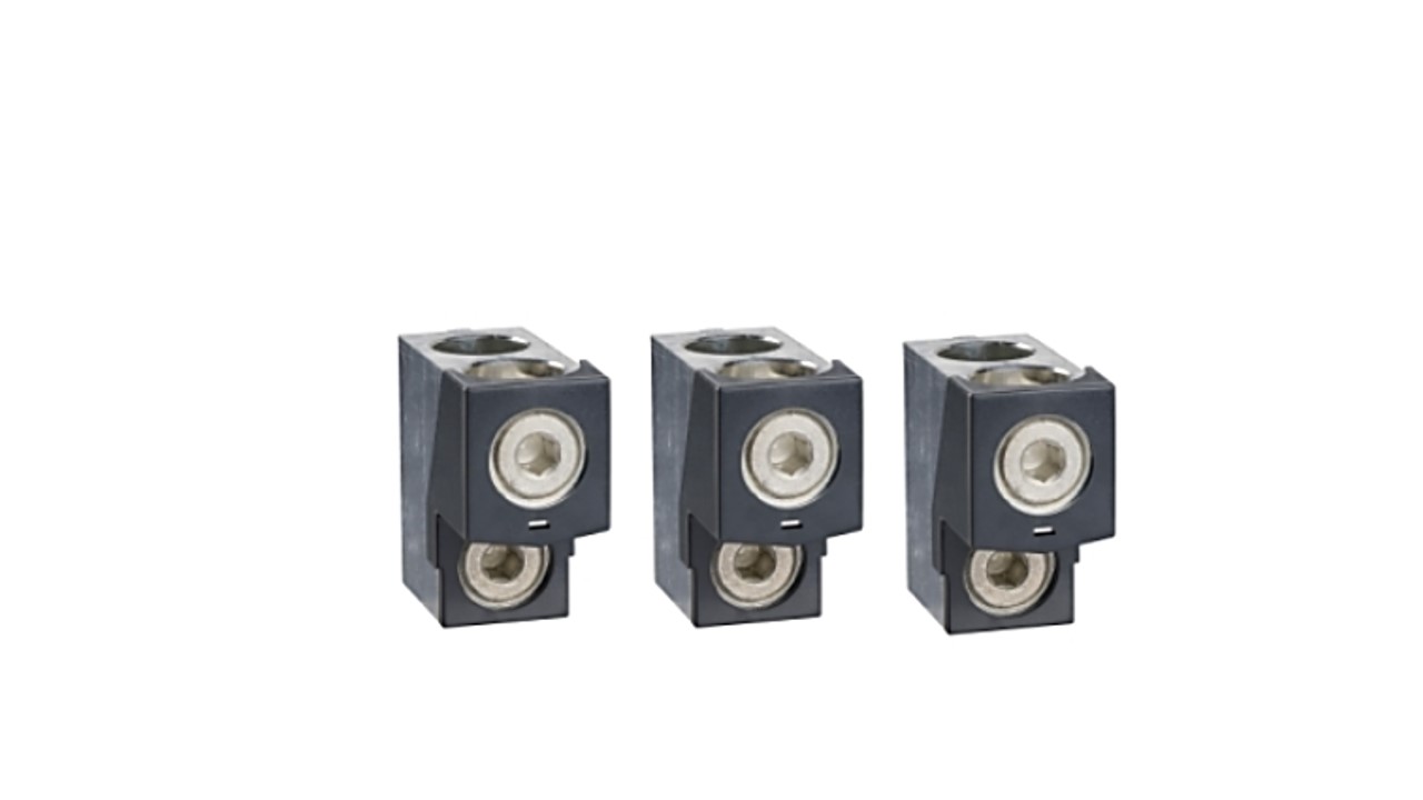 Kit de 3 terminales 2x 35. NSX/CVS 400/630 INV/INS con separador