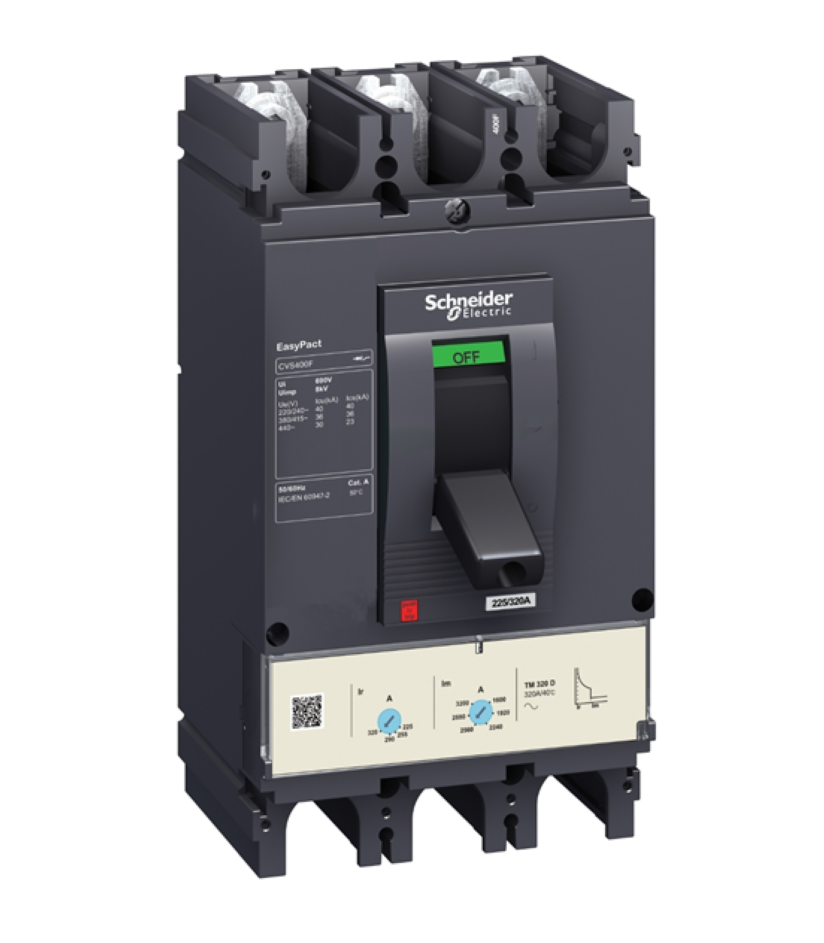 Breaker de 500A 440Vca poder de corte en 480-30Ka