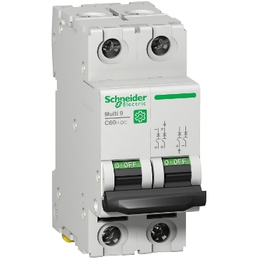 Breaker Multi9 C60H-DC, 2P, 1A, curva C, 5kA (UL1077), 6kA (IEC/EN 60947-2)