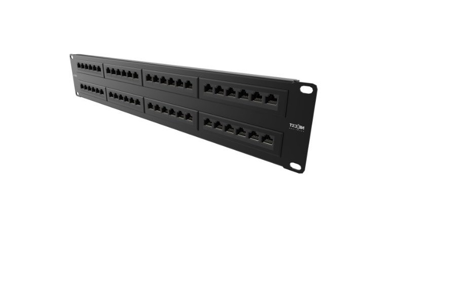 PATCH PANEL (BORNERA) UTP CAT6A, 24 PUERTOS