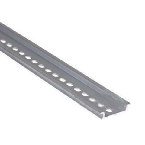 RIEL DIN SIMETRICO PERFORADO ALUMINIO 1 MTS LARGO CALIBRE: 1.2 mm