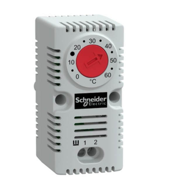 termostato simple 250V - rango de temperatura: 0…60°C - NC Rojo