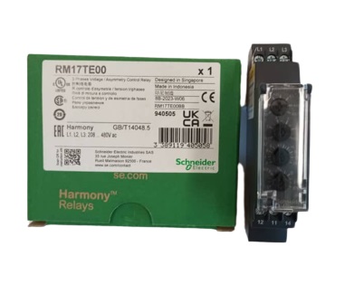 Relé de control de alimentación trifásico multifunción modular. 5A. 1co. 208...480Vac