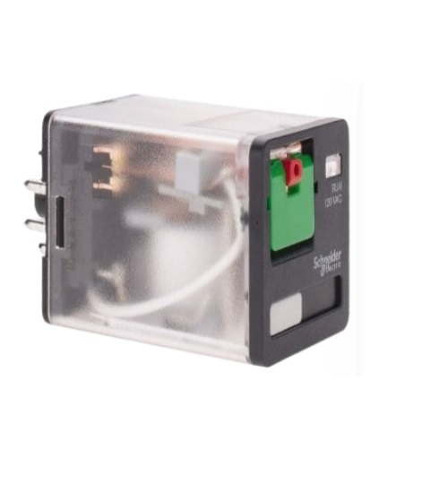 Relé 8 pines universal 2 contactos na/nc 10a. 120 vac. SCHNEIDER