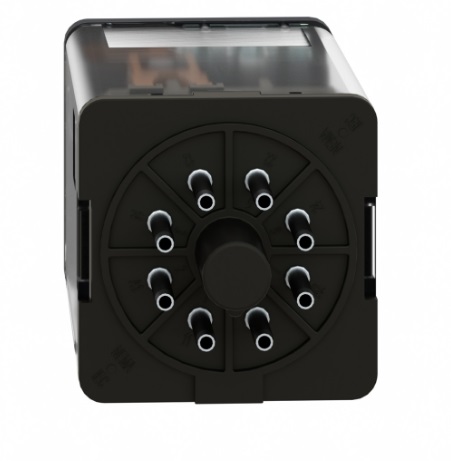 Relé de control miniatura 3 salidas 24Vcc. Con su base RUZC3M