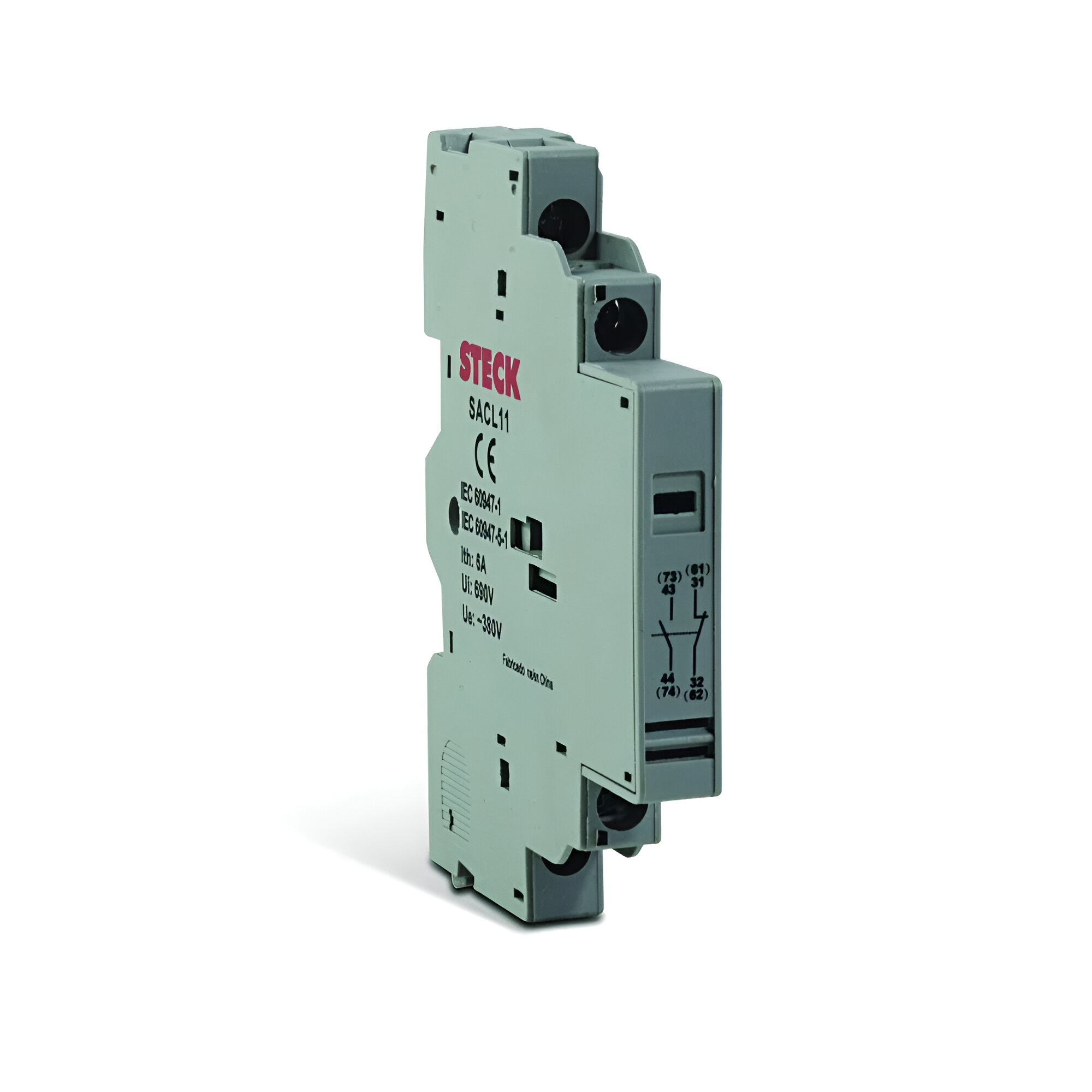 CONTACTO AUXILIAR LATERAL 1NA+ 1NC P/GUARDAMOTOR FRAME 80 STECK