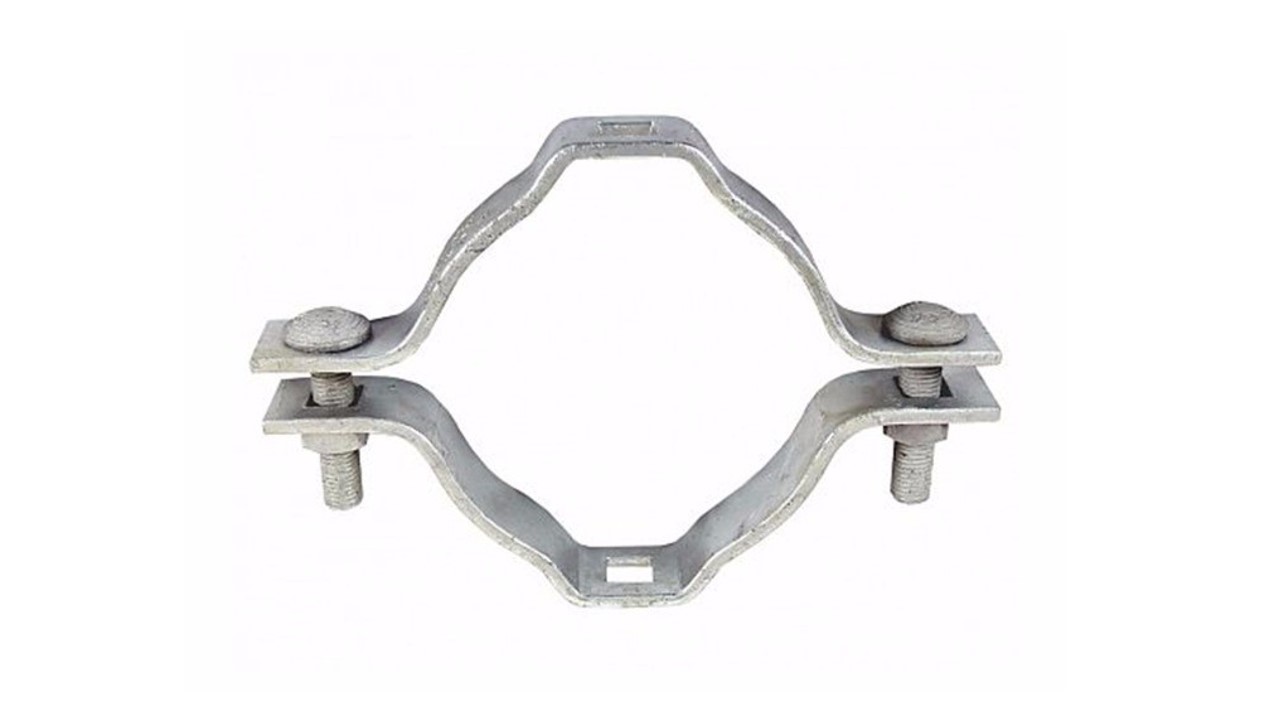 Abrazadera universal de 7''-8'', acero laminado en caliente de 4 tornillos