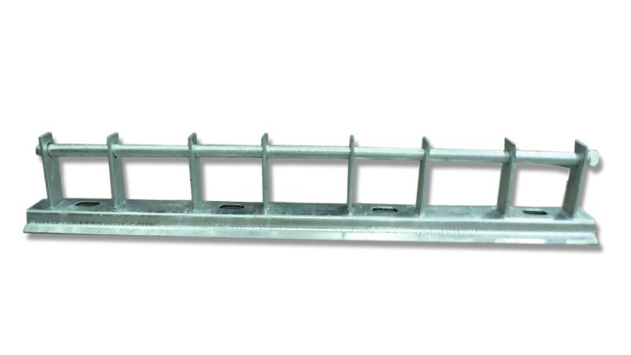 Percha para 4 aisladores de carrete de acero laminado caliente, L880mm