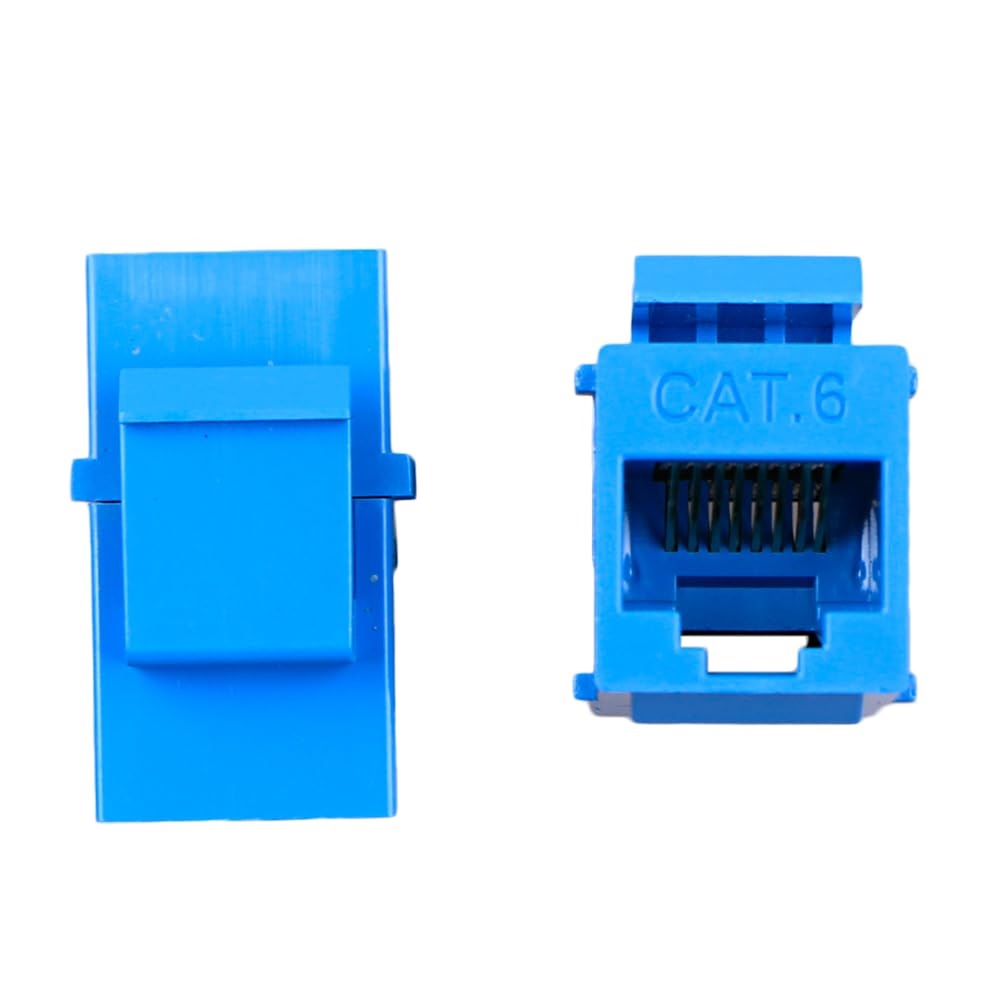 JACK MODULAR KEYSTONE CAT6A - AZUL