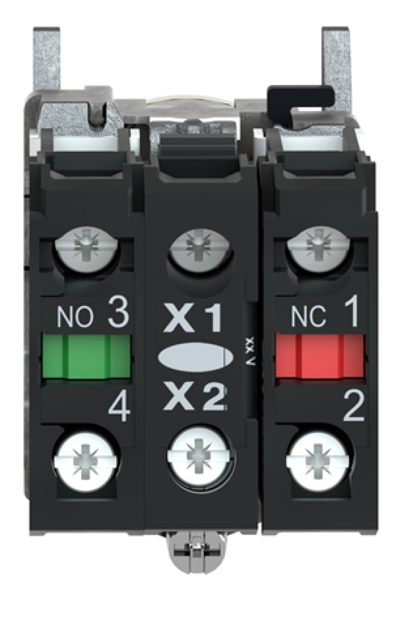 Pulsador lumiNAso amarillo Ø 22mm. retorNA de resorte nivelado. 250 V. 1 NA + 1 NC